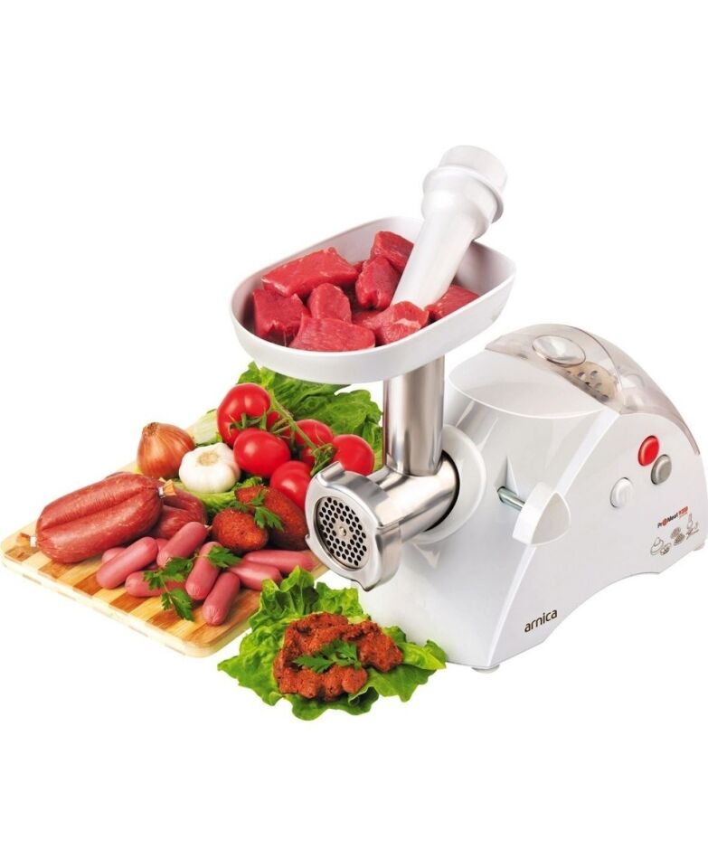 Promeat Grande Et Kıyma Makinesi 1400W Paslanmaz Çelik Bıçaklı Sucuk ve İçli Köfte Aparatlı GH21200