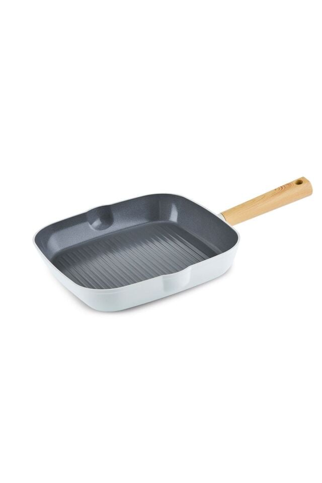 Karaca Swiss Crystal Creamy Wood Grill Tava 28 Cm