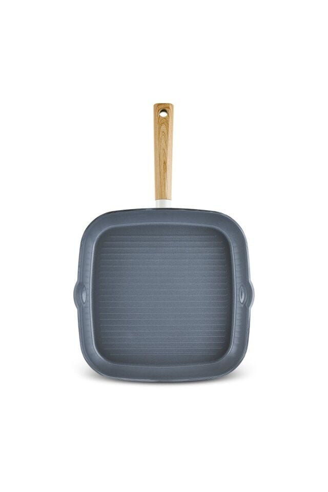 Karaca Swiss Crystal Creamy Wood Grill Tava 28 Cm