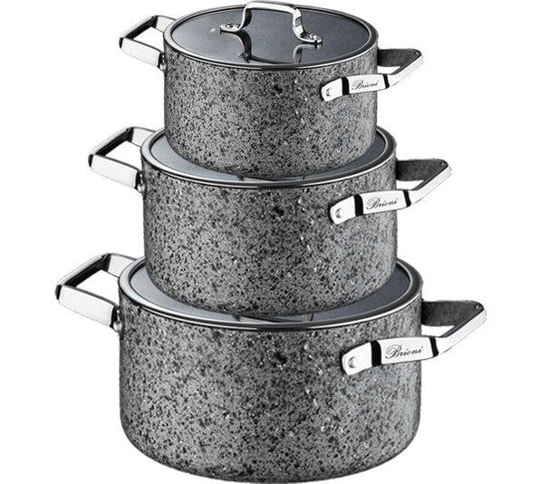 Stone - Age 6 Parça Midi Set (16cm-18cm-20cm)