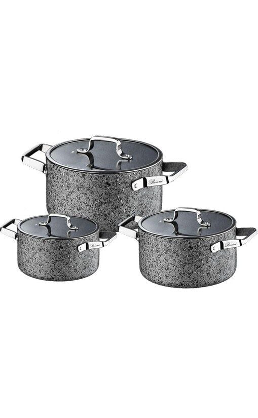 Stone - Age 6 Parça Midi Set (16cm-18cm-20cm)
