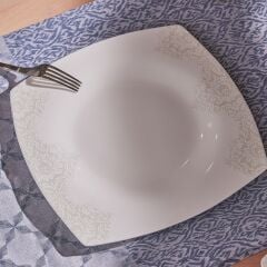 Karaca Fine Pearl Helen 26 Parça 6 Kişilik Kare İnci Kahvaltı/Servis Takımı