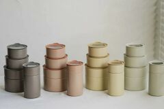 Ev Fika One Seramik Saklama Kabı 700 Ml Gri