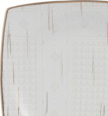 Karaca Batik Fine Cream 60 Parça 12 Kişilik Porselen Kare Yemek Takımı