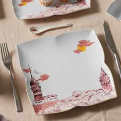 Karaca Sevda 32 Parça 6 Kişilik Porselen Kahvaltı/Servis Takımı