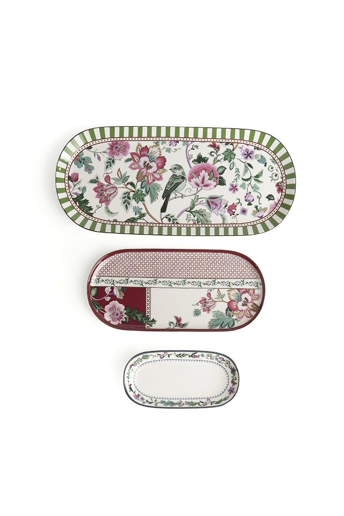 Madeline Bone 3’lü Oval Sunumluk Seti