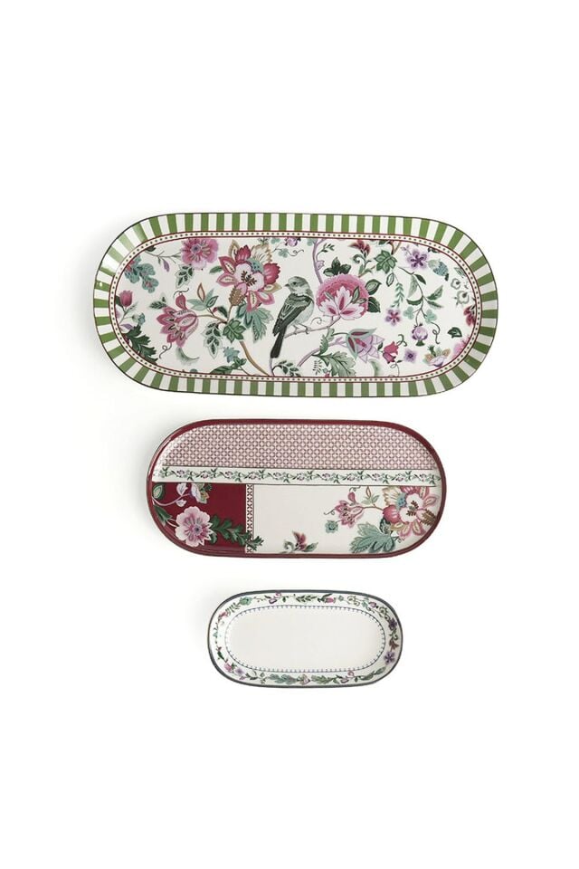 Madeline Bone 3’lü Oval Sunumluk Seti