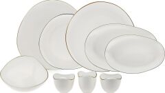 Karaca Streamline Middle 56 Parça 12 Kişilik Yemek Takımı