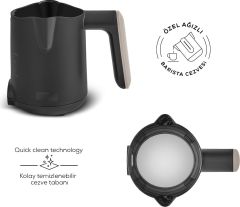 Karaca Hatır Barista Cappuccino ve Türk Kahve Makinesi Krem HBCV00001S69KK
