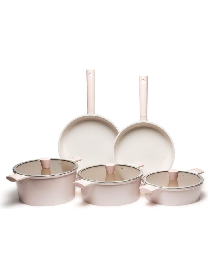 Lacena Pembe 8 Parça Seramik Kaplama Set