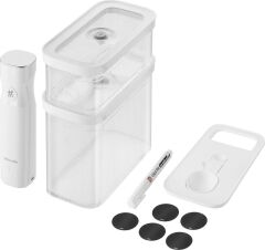 Zwilling Fresh Save Cube Vakum Başlangıç Seti 5 Parça M Şeffaf Beyaz Plastik