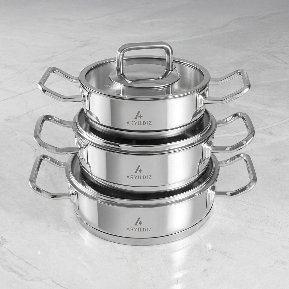 Aryıldız Vento Prestige 6 Parça Tencere Seti