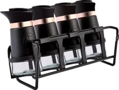 Karaca Latin Deri 4'lü Line Cam Baharat Takımı