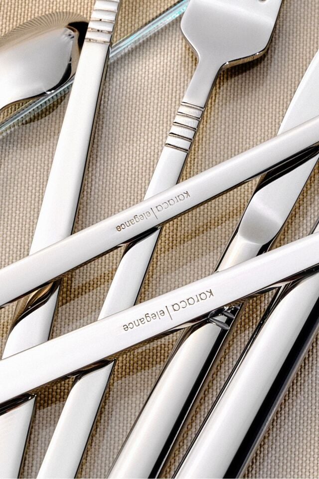 Karaca Nil V2 84 Parça 12 Kişilik Elegance Çatal Kaşık Bıçak Takımı Kutulu