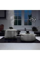 Karaca Quick and Safe İndüksiyon Tabanlı Düdüklü Tencere Seti 6+8 Lt