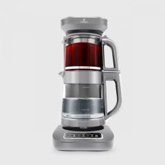 Karaca Çaysever Robotea Pro 4 In 1 Konuşan Otomatik Cam Çay Makinesi Su Isıtıcı ve Filtre Kahve Deml