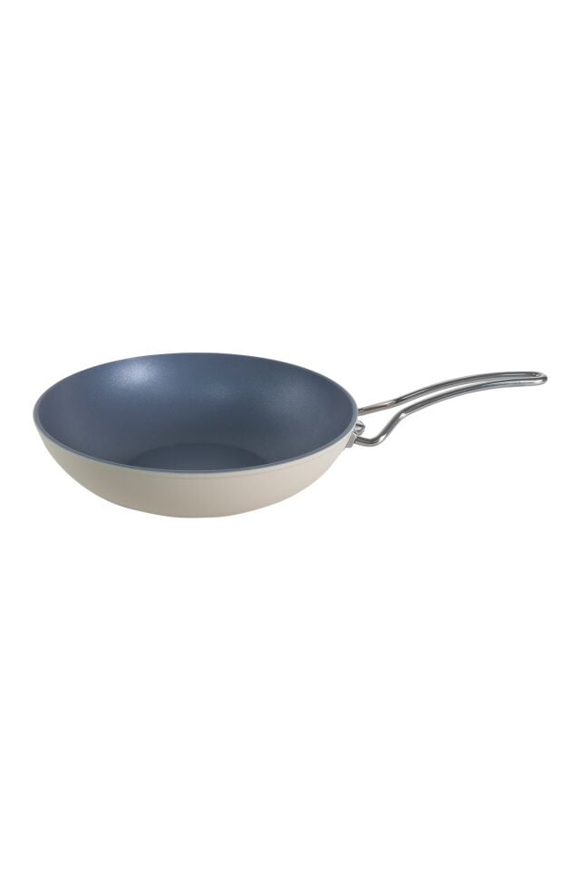 Colombus Crystal Metal Kulp Wok Tava - 28 Cm