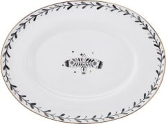 Emsan Artisan Bird Fine Bone Kayık Tabak 25 cm