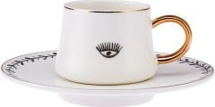 Emsan Artisan Eye New Bone 2 Kişilik Kahve Fincan Takımı