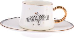 Emsan Artisan Bird New Bone 2 Kişilik Kahve Fincan Takımı