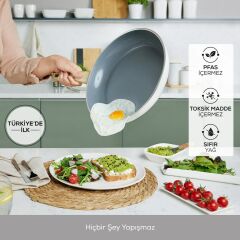 Emsan Swiss Crystal Karnıyarık Tencere 26 cm Creamy