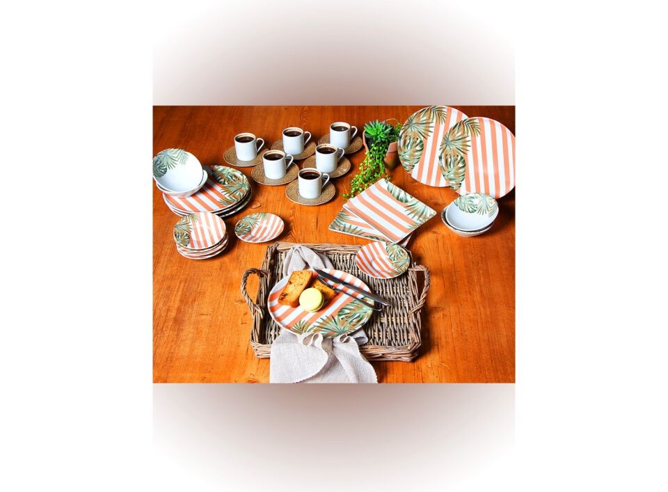 Porland Bahama 30 Parça 6 Kişilik Porselen Kahvaltı Takımı