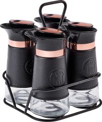 Karaca Latin Deri 4'lü Cam Baharat Takımı