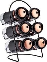 Karaca Latin Deri 6'lı Oval Cam Baharat Takımı