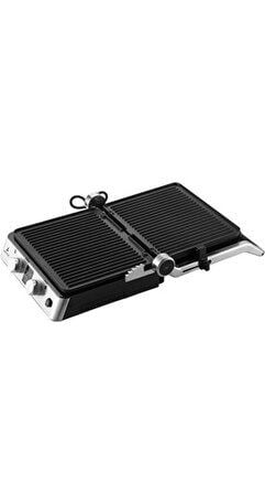 Deluxe Grill Tost Makinesi 2200 W Çift Taraflı Yanmaz Yapışmaz Kaplama Açık Gri