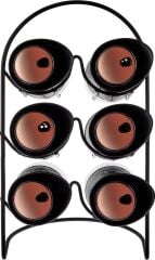 Karaca Latin Deri 6'lı Oval Cam Baharat Takımı