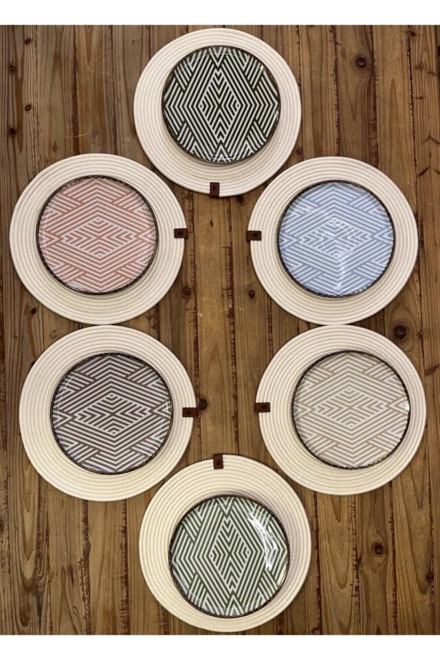 Porland Ortanca Servis Tabağı Porselen 25 Cm 6 Lı