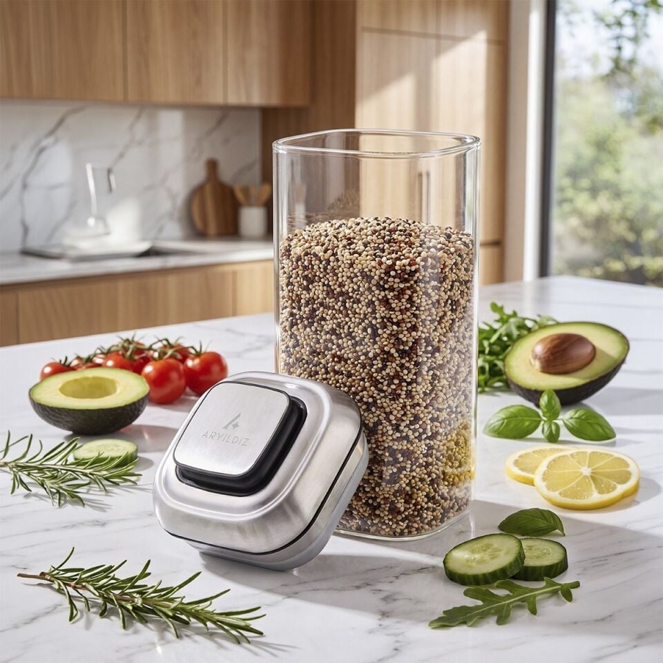 Steel Saklama Kabı 1100 Ml