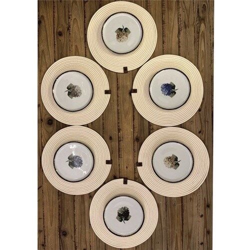 Porland Ortanca Pasta Tabağı Porselen 20 Cm 6 Lı