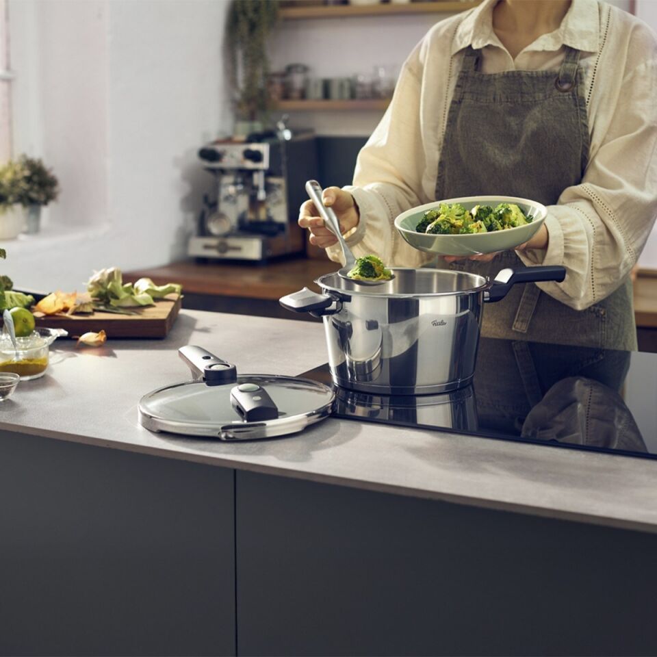 Fissler Vitaquick Elemental 3,5 Litre Gri Düdüklü Tencer