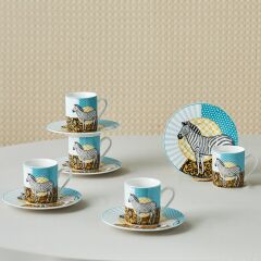 Karaca Animal 6 Kişilik Kahve Fincan Takımı 90 ml
