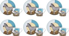 Karaca Animal 6 Kişilik Kahve Fincan Takımı 90 ml