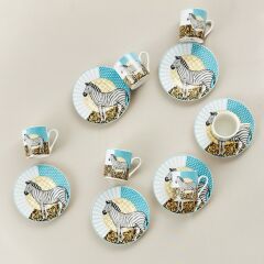 Karaca Animal 6 Kişilik Kahve Fincan Takımı 90 ml