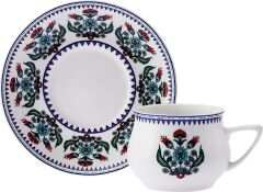 Karaca Çini 6 Kişilik Kahve Fincan Takımı 100 ml