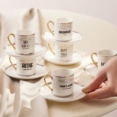 Karaca Art 6 Kişilik Kahve Fincanı Takımı 80 ml