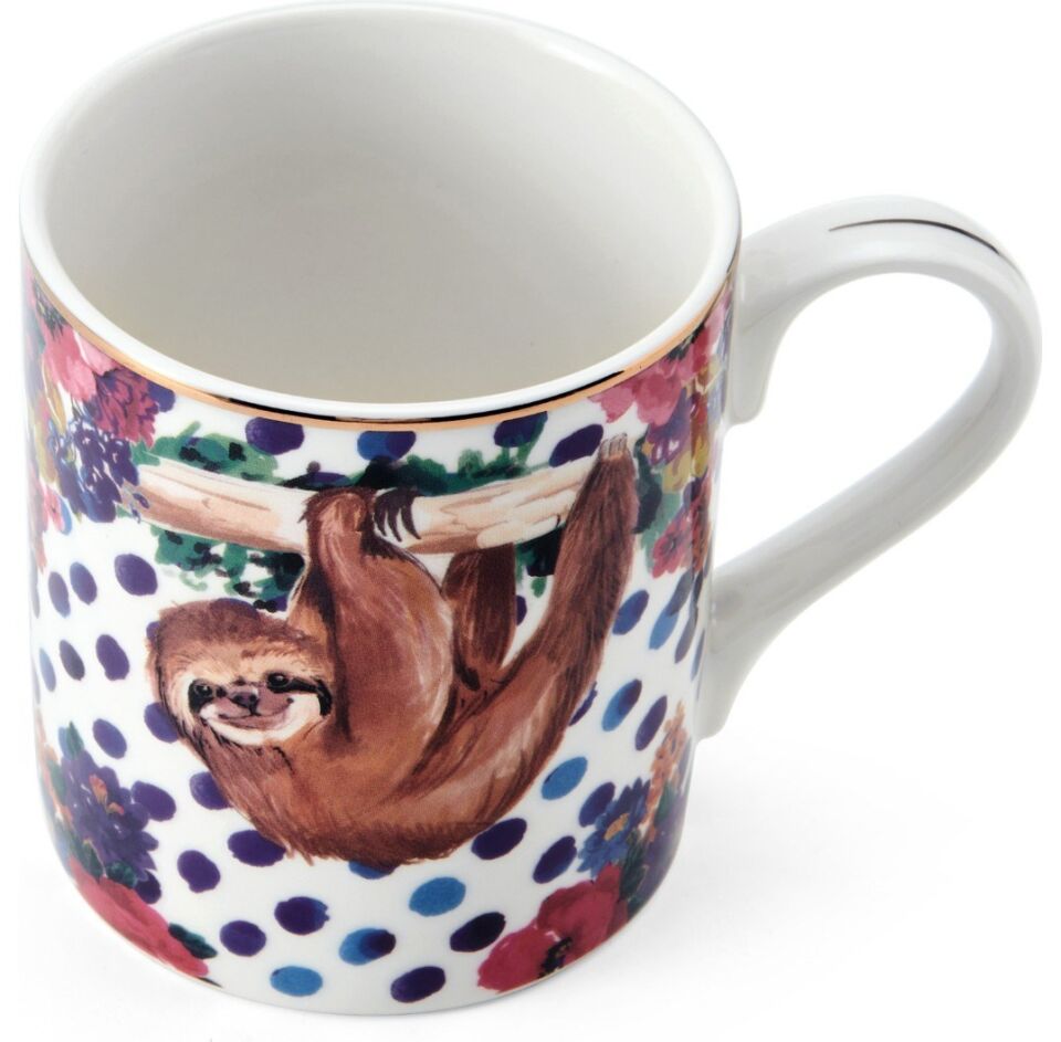 Mkwıldmugslo Wild At Heart Fine China 280ml Kupa Tembel Hayvan