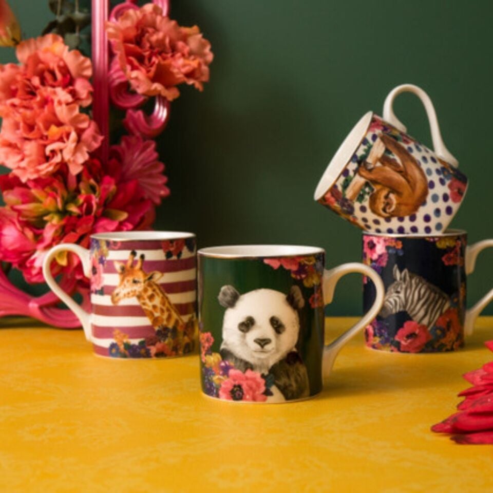 Mkwıldmugpan Wild At Heart Fine China 280ml Kupa Panda