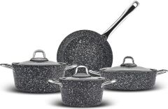 Karaca Biogranit Navy Stone 7 Parça Tencere Seti