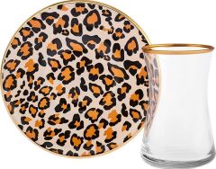 Karaca Leopar 12 Parça Cam Çay Seti