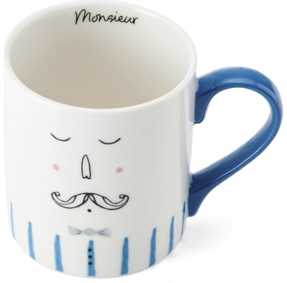 Fine China 280ML Düz Taraflı Kupa Mösyö