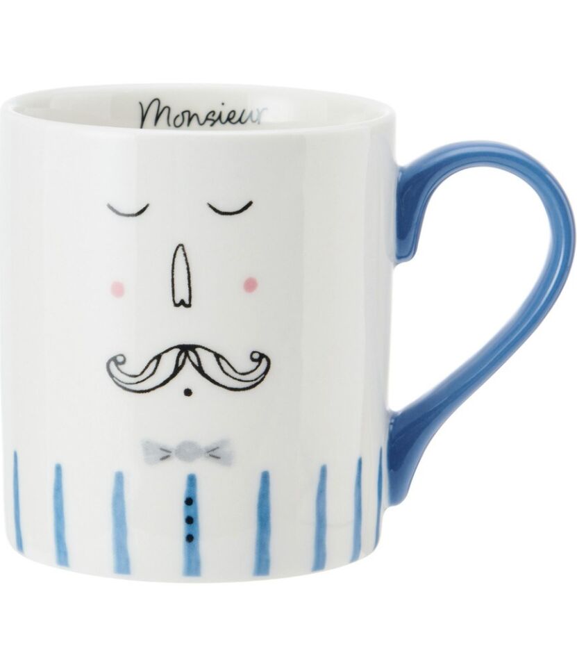 Fine China 280ML Düz Taraflı Kupa Mösyö
