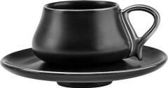 Karaca Senior Siyah 2 Kişilik Kahve Fincan Takımı 90 ml