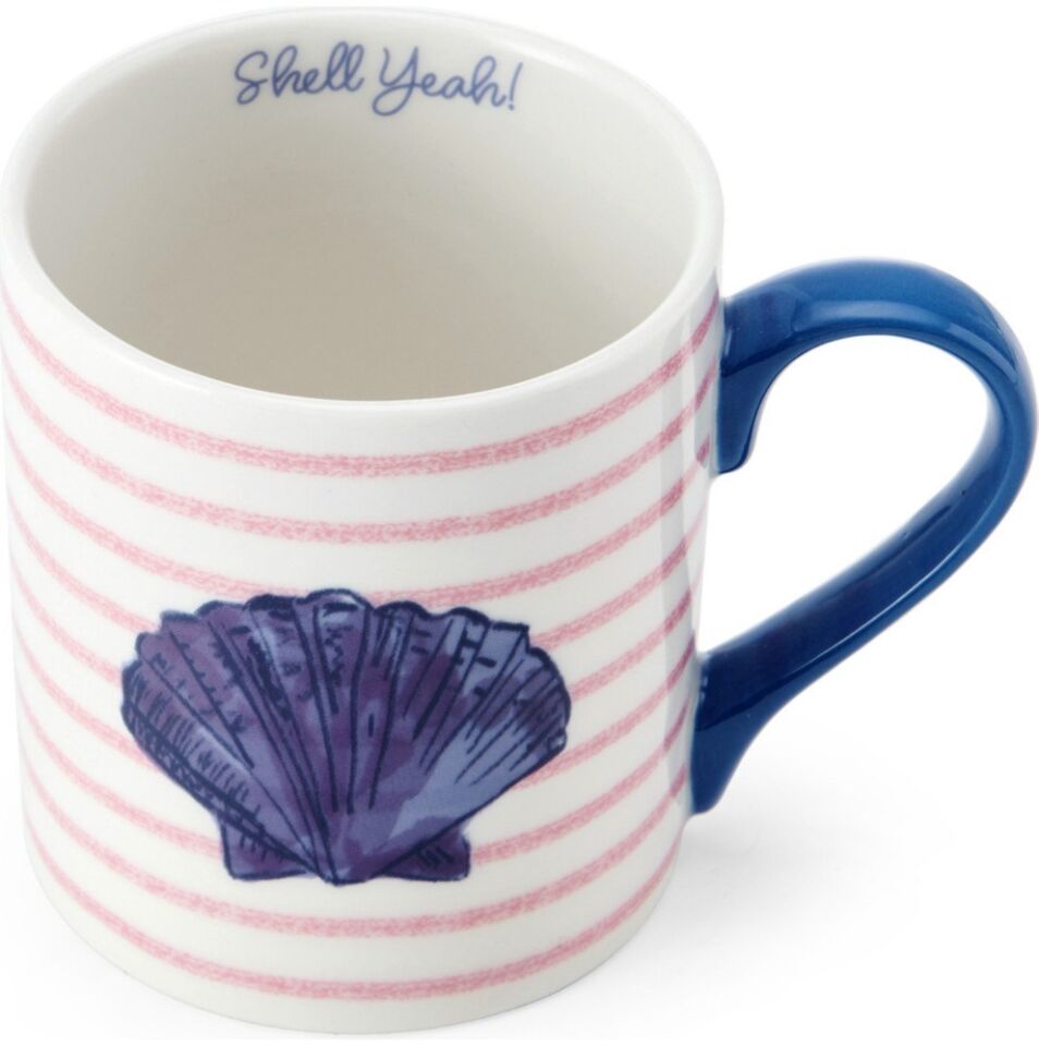 Fine China 280ML Düz Taraflı Kupa Deniz Kabuğu