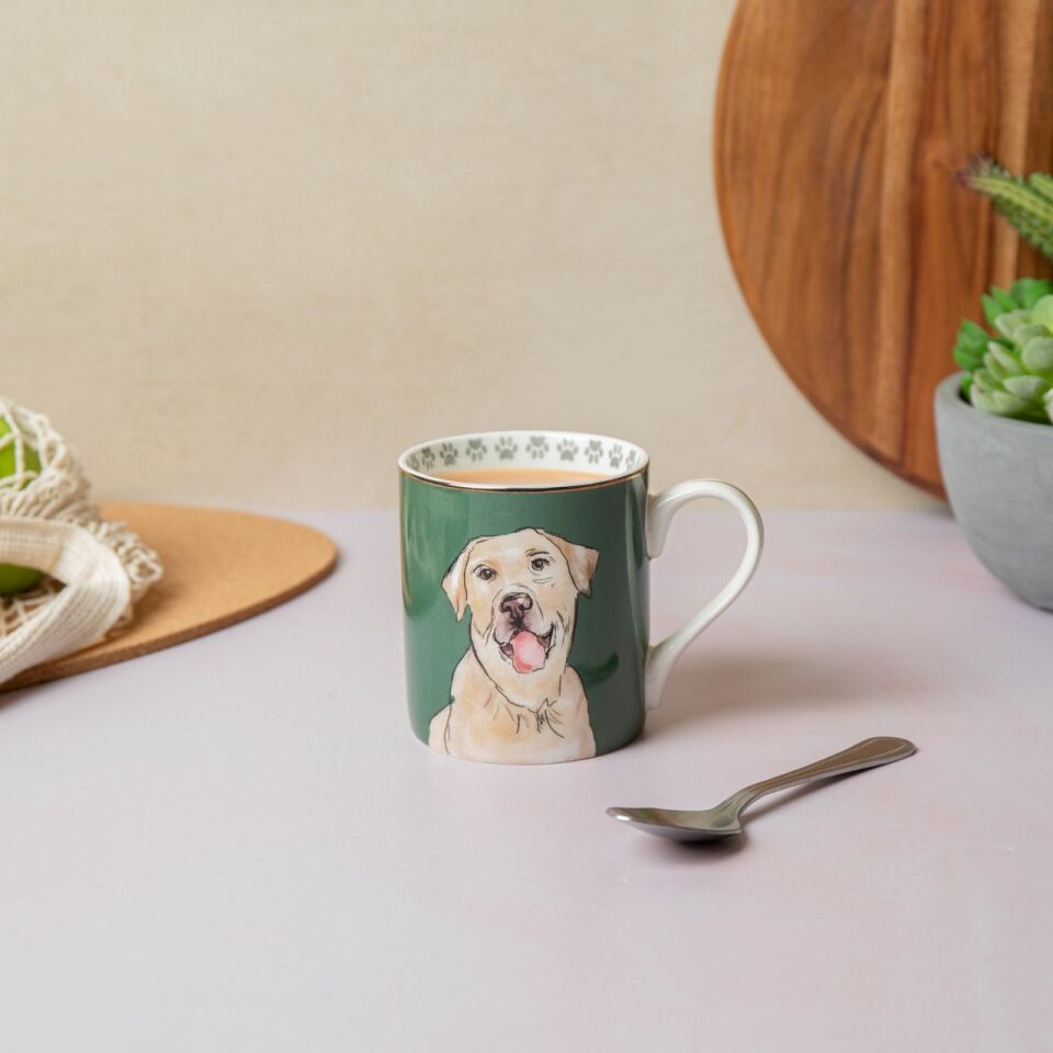 Fine China 280ML Düz Taraflı Kupa Labrador