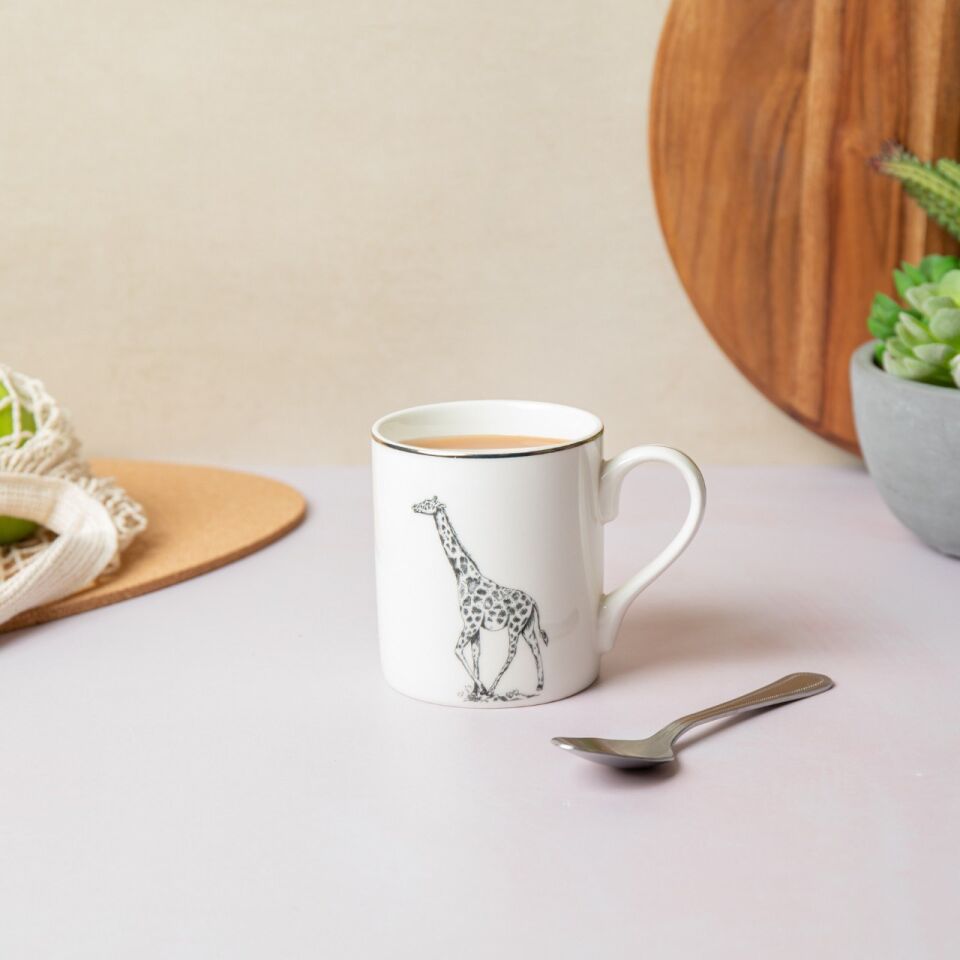 Fine China 280ML Düz Taraflı Kupa Zürafa