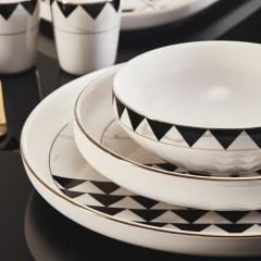 Karaca Streamline Tiranna 59 Parça 12 Kişilik New Bone Yemek Takımı